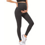 Maternity Solid Color Wide Waist Belly Support Exercise Tight Fitting Pants