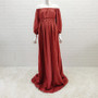 Summer Bohemian Style Off Shoulder Maternity Cotton Long Dress