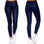 Women's High Waist Casual Pu Leather Tight Fitting Pants