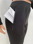 Women's Solid Color Zipper Slit Two-Piece Sports Pants Set