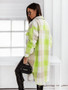 Autumn And Winter Multi-Color Plaid Long Fashionable Shirt Woolen Jacket