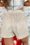 Christmas Women High Waist Sexy Stretch Sequin Shorts