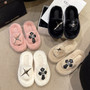 Women winter thick-soled Furry slippers