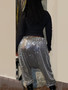 Women Autumn and Winter Sequins Pant