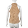 Winter Christmas Style Sexy Halter Neck Hollow Women's Furry Top