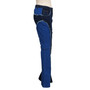 Stylish Patchwork Denim Stretch Bell Bottom Pants