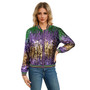 Spring Autumn Women's Long Sleeve Sequined Jacket