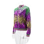 Spring Autumn Women's Long Sleeve Sequined Jacket