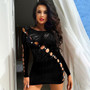 Women Clothing Beaded see-Through Temptation Uniform Beaded Sexy Lingerie