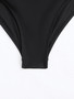 Women Solid mesh Backless Sexy Bikini One Piece Swimwear