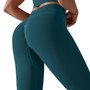 Seamless Knitting Solid Color High Waist Tight Fitting Yoga Pants Sports Running Fitness Leggings