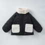 Boys' Autumn and Winter Jacquard Heart Print Pocket Jacket