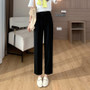 Women Casual Thin High Waist Straight Harem Pants