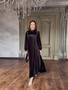 Autumn Belted Plus Size Women's Fashion Pleated Loose Chic Dress