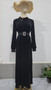 Autumn Belted Plus Size Women's Fashion Pleated Loose Chic Dress