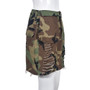 Women's Summer Camo Pocket Tassel Hollow Trendy Skirt