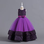 Children's Dress Sequined Children's Dress Bow Princess Dress Flower Girl Performance Dress