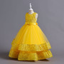 Children's Dress Sequined Children's Dress Bow Princess Dress Flower Girl Performance Dress