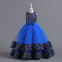 Children's Dress Sequined Children's Dress Bow Princess Dress Flower Girl Performance Dress