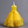 Children's Dress Sequined Children's Dress Bow Princess Dress Flower Girl Performance Dress