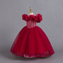 Off Shoulder Children's Princess Dress Flower Girl Christmas Dress Kids Dress