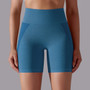 Women seamless knitting high waist running fitness yoga shorts