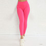 Women fitness yoga pants with cut-out back waist, sports fitness pants