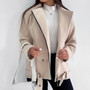 Turndown Collar Long Sleeve Jacket