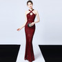 Sequined Evening Dress Long Formal Slim Mermaid Elegant Party Dress