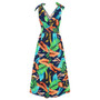 Women Hawaiian Beach Print Maxi Dress