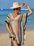 Summer Beach Blouse Hollow Knitting Tassel Holidays Bikini Blouse Women Cover Up