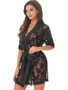 Sexy Lingerie Sexy Deep V Lace Sexy Robe Nightgown