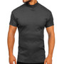 Men'S Spring And Summer Men'S Short-Sleeved T-Shirt Basic Shirt Men'S Solid Color Top