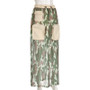 Women Mesh Pocket Patchwork Camo Skirt