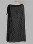 Black polka dot tie long skirt polka dot mesh ladies sexy cover up