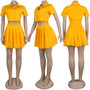 Women short-sleeved Top and Skirt two-piece set