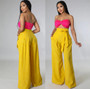 Women Spring  High Waisted Casual Wide Leg Pants