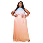 Plus Size Women Pleated Loose Sleeveless Dress