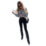 Women'S Fashion Loose Zebra Pattern Long Sleeve Shirt