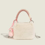 Women hand-held furry bag Furry shoulder bag