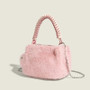 Women hand-held furry bag Furry shoulder bag