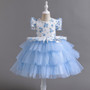 Trendy Children's Layered Mesh Princess Dress