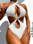 Women'S Hollow Out Diamond Sexy One-Piece Swimsuit Bikini