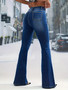 Women American High Waist Stretch Denim Pants