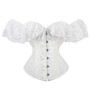 Jacquard Lace Short Sleeve Shapewear Masquerade Underwear Outdoor Wear Tunic Sexy Wedding Corset