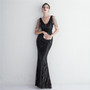 Beaded Beaded Evening Long Formal Party Slim Fit Evening Dress