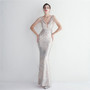 Beaded Beaded Evening Long Formal Party Slim Fit Evening Dress