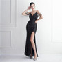 Sequin Beaded Sling Party Sequin Dress Long Formal Party Slim Evening Dress