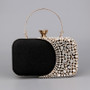 Women Vintage Beaded Clutch Evening Bag