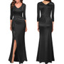 Sexy Fashion V-Neck Slit Women's Dress